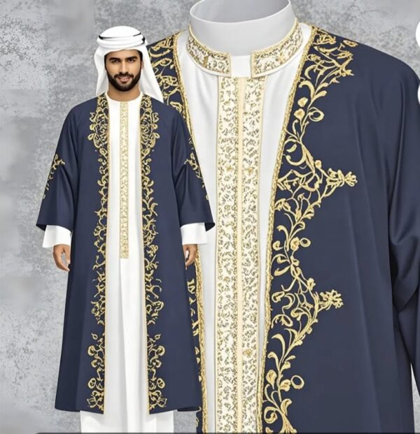 LUXURY Abaya men's Thobe hand embroidered