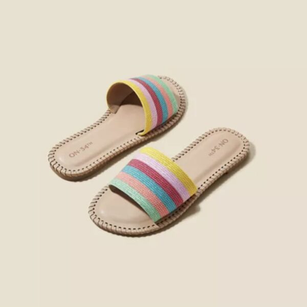 Beaded Flat Sandals - Image 2
