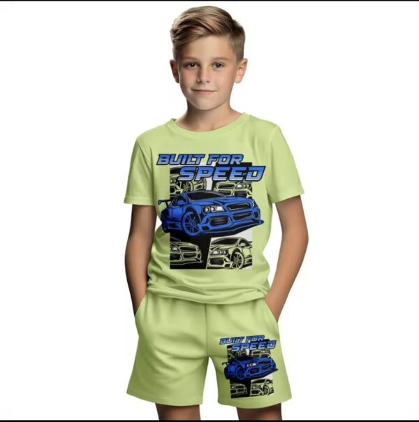 Summer Short-Sleeve T-shirts 3D Cartoon Print Fashion Boys. - Image 5