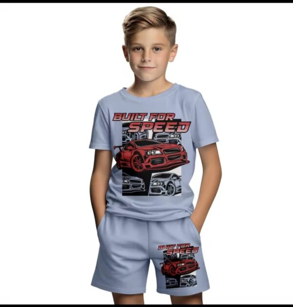 Summer Short-Sleeve T-shirts 3D Cartoon Print Fashion Boys. - Image 4