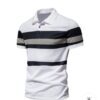 Men's Stripe polo shirt - Image 3
