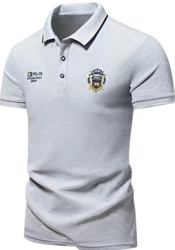 New Men's Embroidered Polo Shirt - Image 6