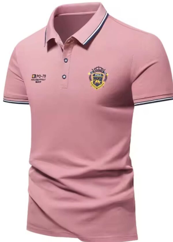 New Men's Embroidered Polo Shirt - Image 2