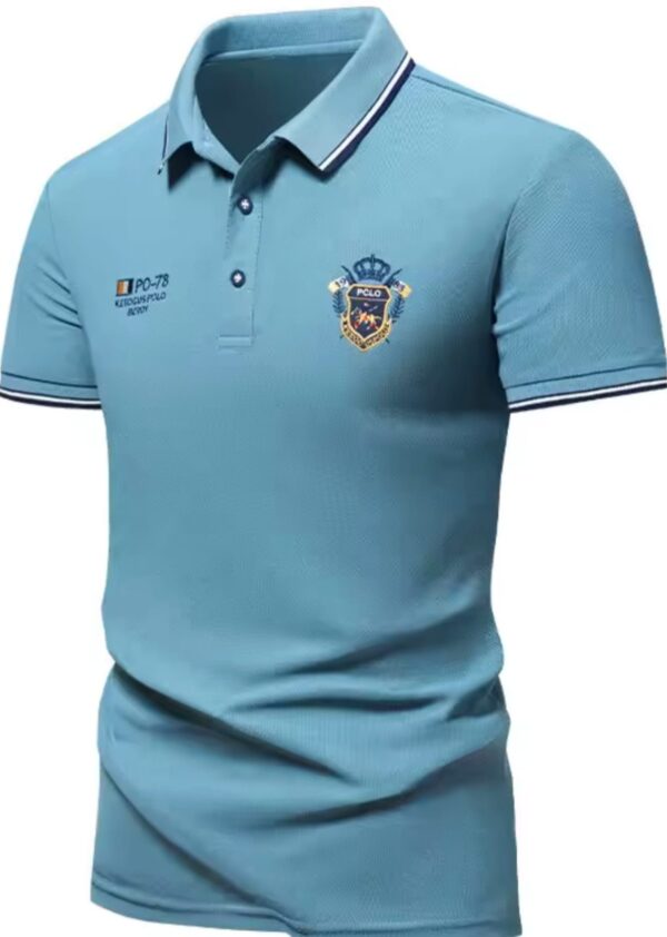 New Men's Embroidered Polo Shirt - Image 3