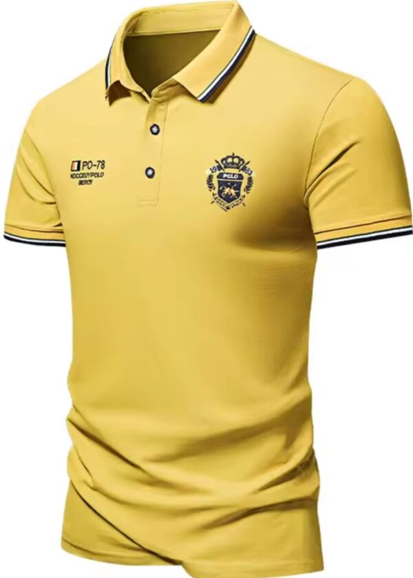 New Men's Embroidered Polo Shirt