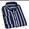 Men's Long sleeve Shirt Causal Stripe - Image 3