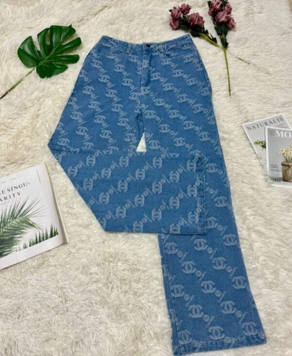 Braded Luxury Boot Cut Jeans - Image 3
