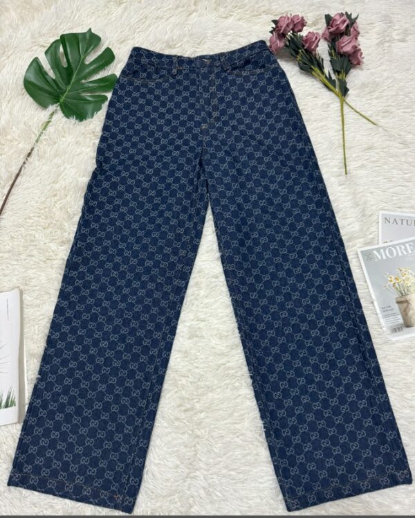 Braded Luxury Boot Cut Jeans - Image 2