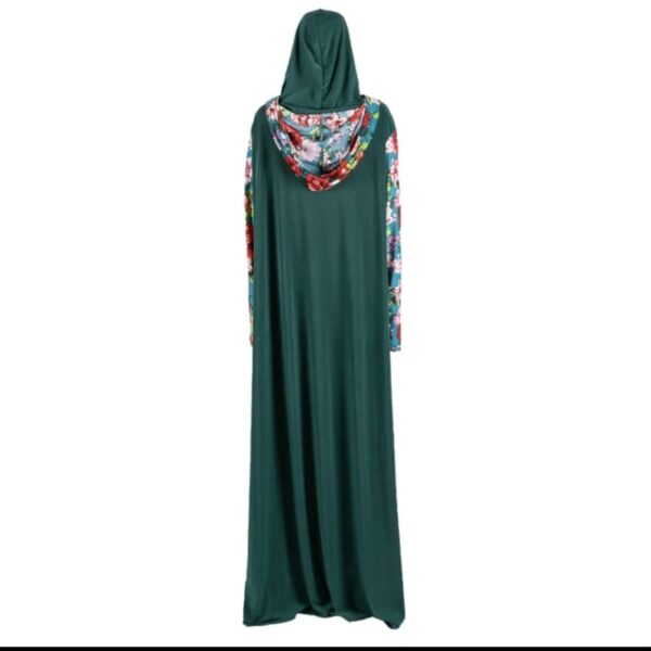 New Model Patchwork Double Hijab Dress - Image 3