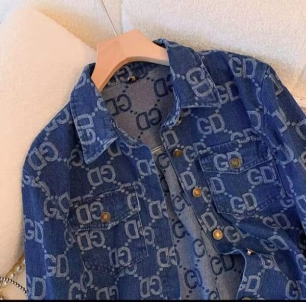 Designer Jean Shirt - Image 3