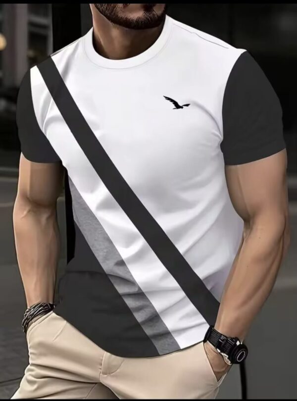 New Men's Pattern Printed Short Sleeve