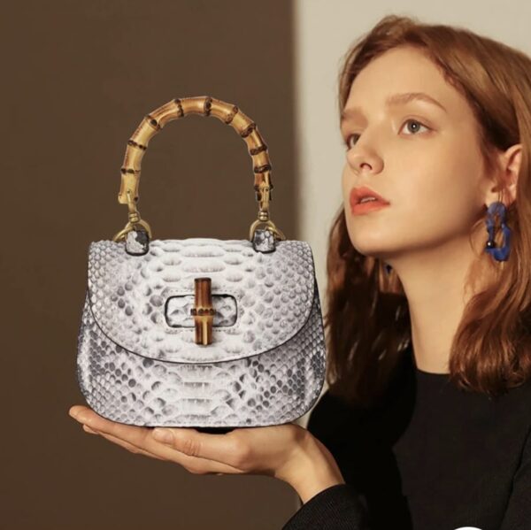 Luxury exotic Genuine Snakeskin bag