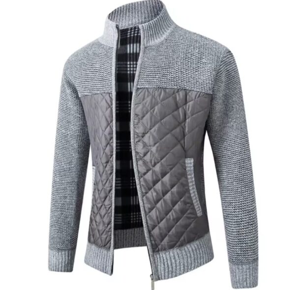 Autumn Winter New Men's Jacket Slim Fit Stand - Image 4