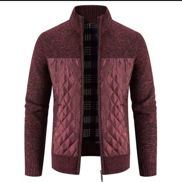 Autumn Winter New Men's Jacket Slim Fit Stand - Image 5