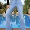 Women's Jeans High Waist Stretch Comfort - Image 3
