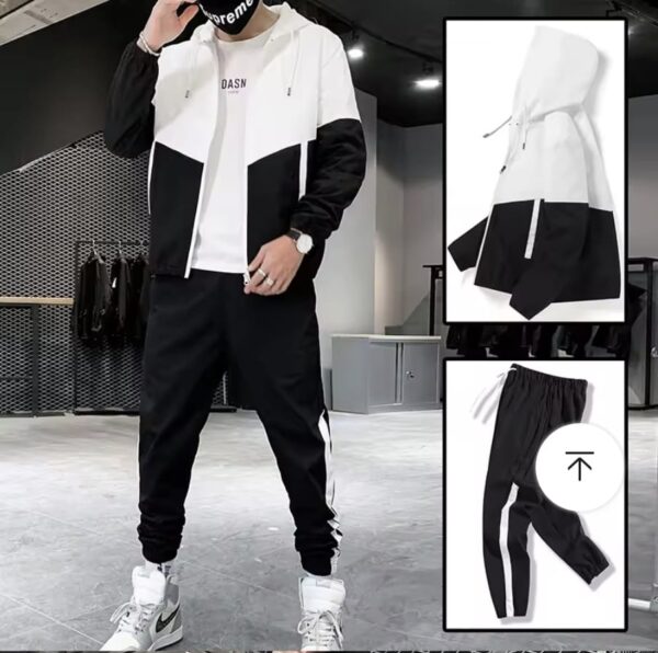 2025 Men's Tracksuit  Causal Jogger Hooded - Image 2