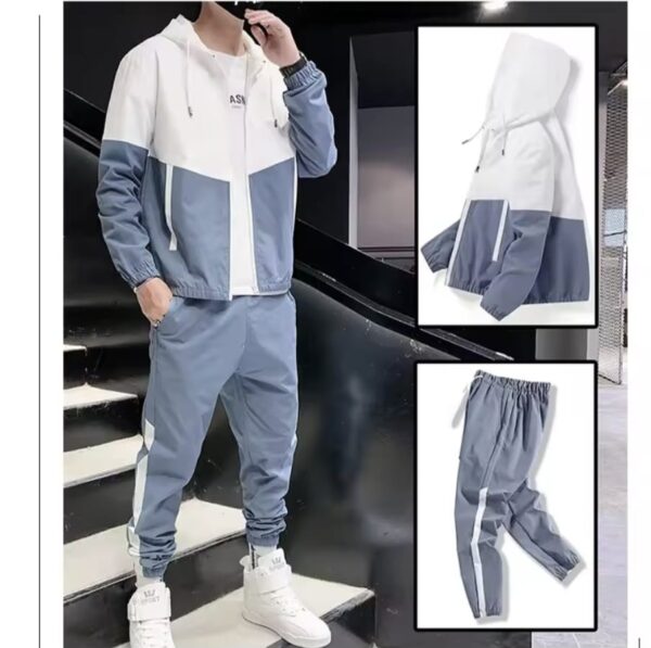 2025 Men's Tracksuit Causal Jogger Hooded