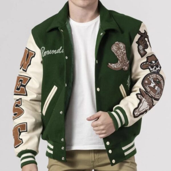 PU Leather  Varsity Jacket - Image 2