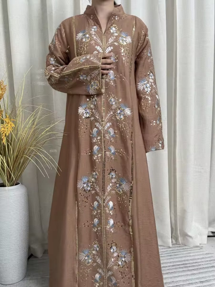 Islamic Dress With Distinctive Neck Design - Image 2