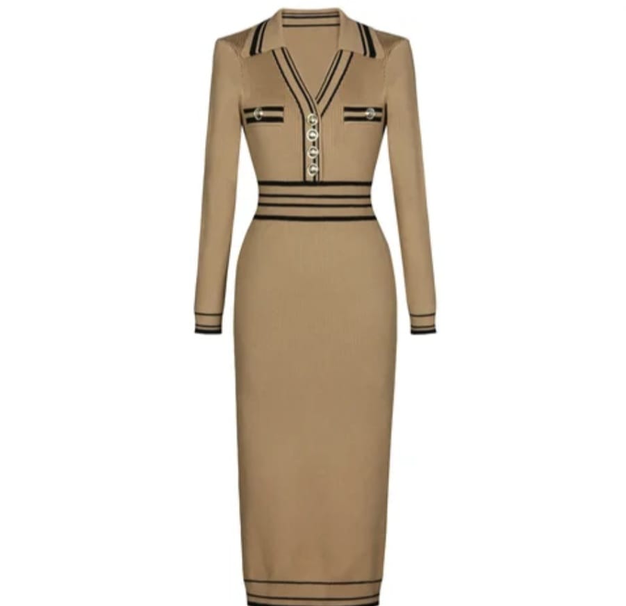 New Winter Fashion Longsleeve Dress - Image 3