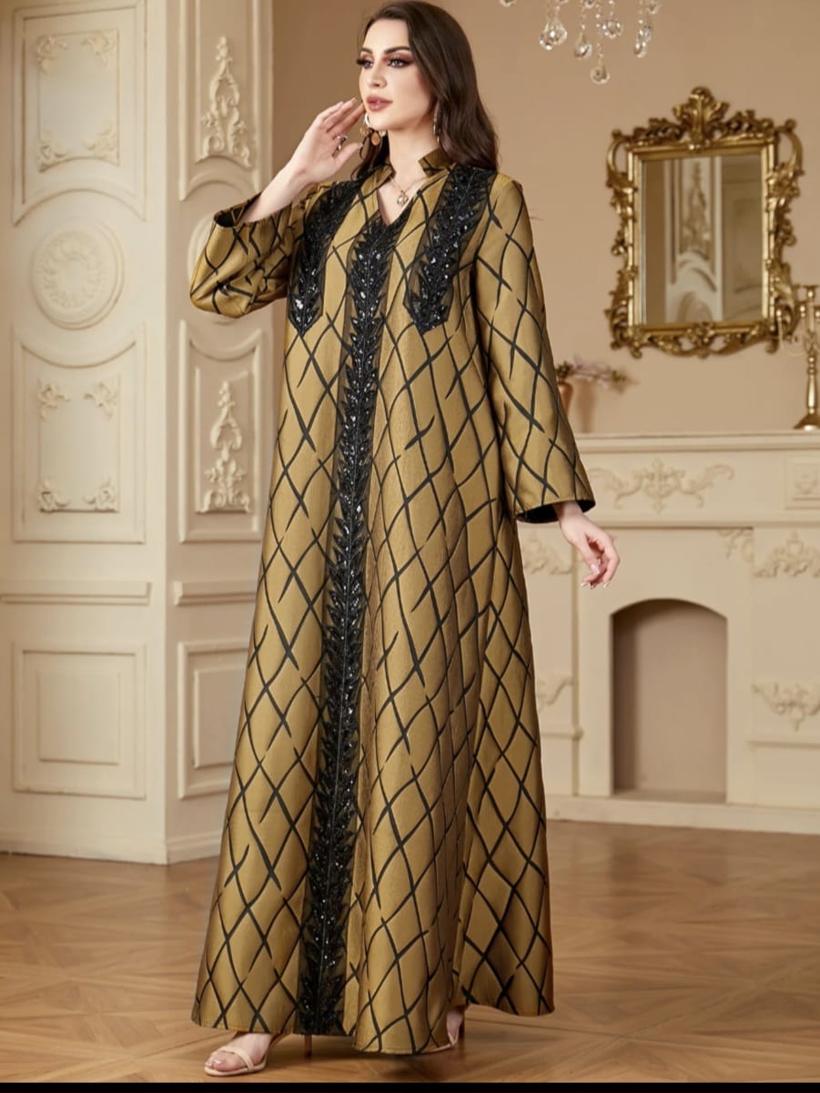 Luxury Maxi Muslim Dress - Image 3