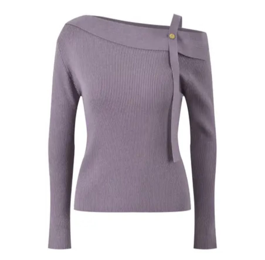 Sexy Designed One- Shoulder Lady Outerwear - Image 5